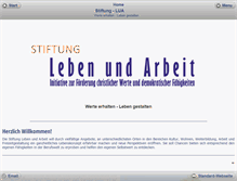 Tablet Screenshot of leben-und-arbeit.net